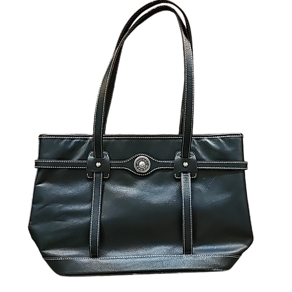 Dooney & Bourke Navy Blue Leather Handbag Purse